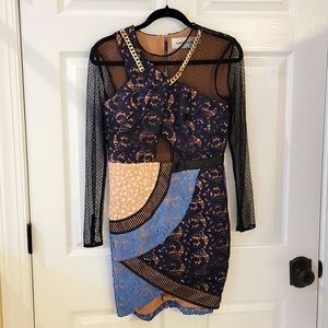 Self-portrait mini-dress, so much detail! NWOT